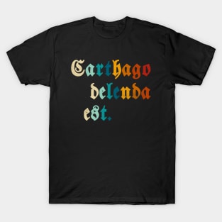 Retro Carthago Delenda Est T-Shirt